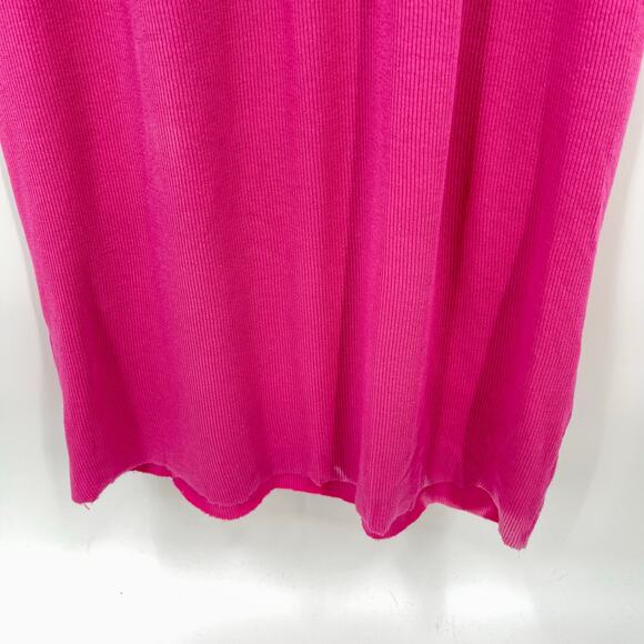 COTTON CITIZEN | The Verona Spaghetti Maxi Dress in Cerise Cast Pink Ombre Rib M - Picture 11 of 13